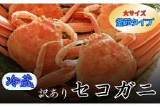松葉ガニの本場　訳あり・釜茹でセコガニ(冷蔵)大サイズ　5枚　兵庫県新温泉町　【1132210】