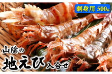 ＜数量限定＞山陰のお刺身用　地エビ入り合わせ(船内冷凍)500g以上