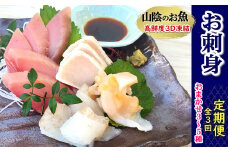 ＜2ヵ月毎定期便＞山陰の地魚お刺身セット全3回【4000703】