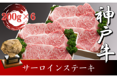神戸牛 サーロインステーキ　200g×6枚　計1200g　SOST10