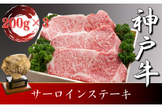 神戸牛 サーロインステーキ　200g×3枚　SOST5