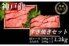 神戸牛すき焼きセット 1.2kg(牛脂付き)【1553498】