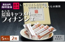 新温泉町 湯村温泉【温泉甘味】荒湯キャラメルフィナンシェ [5本入×2箱]　【1614052】