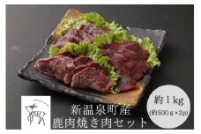 鹿肉焼肉セット　計約1kg(約500g×2)