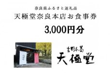 葛の聖地・奈良で味わう 吉野本葛専門店 天極堂奈良本店 お食事券 3,000円分