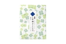 白雪ふきん 白雪友禅湯上りたおる（クローバー／若葉）バスタオル /赤ちゃんのおくるみ肌掛け / 枕カバー代わりに タオル 蚊帳ふきん  布巾 奈良県 奈良市 9-023