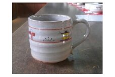 奈良絵マグカップ 大塩昭山 赤膚焼 奈良県 奈良市 U-07