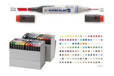 呉竹 ZIG KURECOLOR TWIN WS 138本セット＋スペアチップ＋ピンセット カラーマーカー ラフィックデザイン マンガ イラスト 奈良県 奈良市 E-17