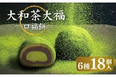 大和茶大福 口福餠 詰め合わせ 18個入り 和菓子 大福 和菓子 6個 奈良 洋菓子 和洋菓子 お菓子 生菓子 銘菓 ギフト 抹茶 まっちゃ 大和茶 お茶 お菓子 菓子 おかし スイーツ お取り寄せ ギフト お中元 お歳暮 生大福 奈良 奈良県 奈良市 17-037