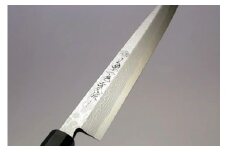 包丁 柳青鋼墨流し包丁9寸 黒檀柄さや付 〈菊一文珠四郎包永〉 奈良県奈良市奈良B-19