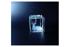 3D レーザー加工のクリスタルガラス1個 有限会社高山商会 奈良市 F-74