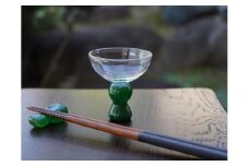 古墳杯と古墳箸置き　ギャラリーと雑貨のお店　ろにせら　器　ガラス　食器　はし置き G-118