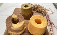 【定期便3ヶ月】米農家の嫁が作る米粉シフォンケーキ＆米粉クランブルチーズケーキ 米心工房 シフォンケーキ 米粉 チーズケーキ 奈良県 奈良市 なら G-134