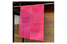 麻蚊帳のれん（赤）90cm×120cm のれん 暖簾 おしゃれ シンプル 麻 ナチュラル 和風 洋風 間仕切り カーテン 目隠し リビング 玄関 店舗 (岡井麻布)  奈良県 奈良市 なら 40-005