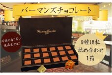 生チョコレート９種１８粒詰め合わせ（バーマンズ） チョコ 生チョコ とろける デザート 駄菓子 高級 ギフト お礼の品 クリスマス バレンタイン お中元 故郷納税 詰め合わせ お取り寄せ グルメ  奈良県 奈良市 なら 13-008