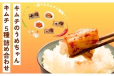 キムチ5種類セット キムチのうめちゃん キムチ 手作り 本場の味 コクうま 白菜 ニンニク ごはんのお供 ピリ辛 お米 ごはん ビール 酒 おつまみ 漬物 野菜 BBQ 焼肉 惣菜 キムチチャーハン キムチ鍋 発酵食品 韓国 奈良県 奈良市 なら 11-010