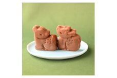 かのこ りぼん箱 8個入り 和菓子 餡 カスタード 饅頭 おやつ おやつ スイーツ 取り寄せ しか 鹿  菊一文珠四郎包永 奈良県 奈良市 なら 4-006