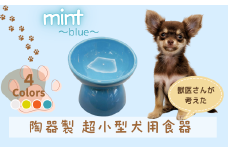 ペット用食器 『 超小型犬用食器 ミント ブルー 』 (スケーター株式会社) フードボウル 犬用食器 ペット用 犬 食器 餌 餌入れ えさ入れ ペットフード入れ 小型犬 マット付 なら 奈良県 奈良市 9-057