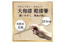大和漆工芸 乾漆箸（白色）奈良県 奈良市 なら 14-035