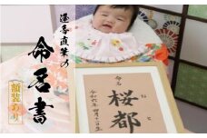 逢香直筆の命名書〈額装付き〉 逢香 奈良県 奈良市 なら 84-003