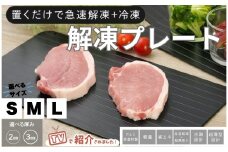  解凍プレート〈ライズクリエイション atRise〉 【S・3mm】 解凍プレート 急速解凍 粗熱取り 解凍皿 解凍板 解凍 プレート 粗熱 正規品 アルミ 肉 ホタテ 解凍まな板 自然解凍プレート 冷凍食品 急速 最速 食品解凍 肉 奈良県 奈良市 7-121