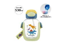 ワンプッシュストローボトル 530ml ディノサウルス スケーター〈skater〉水筒 ワンプッシュオープン 奈良県 奈良市 なら 6-315
