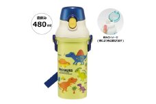 抗菌直飲プラボトル 480ml ディノサウルス　ピクチャ〈スケーター skater〉 ディノサウルス 恐竜 ダイナソー 水筒 奈良県 奈良市 なら 4-100