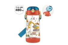 ワンプッシュストローボトル 480ml はたらくクルマ ＜スケーター skater〉 ハッピー&スマイル 水筒 奈良県 奈良市 なら 5-117