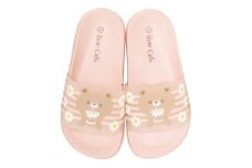 キッズ シャワー サンダル【17.0cm】 子供 こども かわいい 夏 海 ビーチ スケーター skater Bear Cafe クマ くま 女の子 女子【プール 海水浴 子ども キャラクター】 奈良県 奈良市 なら 4-076