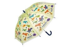 ビニール傘 キッズ 傘 子供用 55cm ディノサウルス ピクチャ スケーター ワンタッチ ジャンプ式  グラスファイバー 軽い 丈夫 ビニール傘 タグ付き 恐竜 ダイナソー 男の子 男子   奈良県 奈良市 なら 4-091