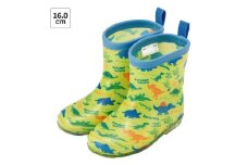 レインブーツ 16cm ディノサウルス ピクチャ スケーター 雨具 長靴 ローカット 中敷き 反射テープ付き ネームタグ付き 子供用 キッズ ディノサウルス 恐竜 ダイナソー 男の子 男子 奈良県 奈良市 なら 5-098