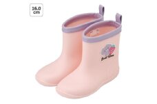 ワッペン 付き レインブーツ【16cm】 長靴 キッズ 子供 おしゃれ かわいい スケーター skater  Sweet Bear クマ くま ピンク いちご【反射テープ付き ながぐつ 雨具 雨の日】 奈良県 奈良市 なら 5-108