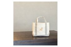 《Milih×NARA》キャンバス×麻のマイクロミニトート バンビ刺繍 かばん 奈良県 奈良市 なら 15-072