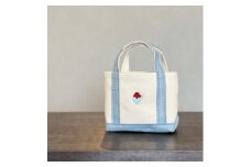 《Milih×NARA》キャンバス×麻のマイクロミニトート かき氷刺繍  かばん 奈良県 奈良市 なら 15-073