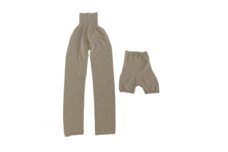 日本製 オーガニックコットン ルームパンツ & 腹巻パンツ 1分丈 ナチュラル (615-610)【1088675】