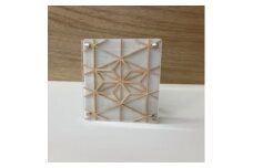 よしの組子スタンド(白) 13cm×19cm×7cm【1143271】