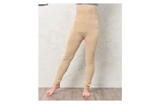 日本製 オーガニックコットン レギンスパンツ 天然繊維 無縫製 ナチュラル (617-7548)【1324719】