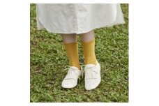 ＜With Knit＞裏返しオーガニックコットンソックス(マスタード)1足/NSGK22-06【1394683】