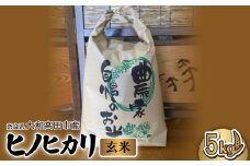 お米　ヒノヒカリ　(玄米)　5kg【1578025】