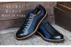 倭イズム デニム×牛革婦人靴 YAL2000　ブラック  23.5cm [№5990-7380]0239