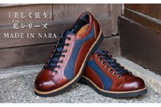 倭イズム デニム×牛革婦人靴 YAL2000　ワイン  24.5cm [№5990-7397]0242