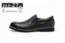 倭イズム ( ヤマトイズム ) 鹿革 シューズ 紳士靴 YA3302 （ ブラック ） 26.5ｃｍ [№5990-7996]0332