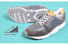MIDFOOT ( ミッドフッド ) 紳士靴 レザースニーカー MF001JM ( グレー ) 4E 25.0cm [№5990-8872]0472