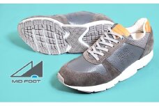 MIDFOOT ( ミッドフッド ) 紳士靴 レザースニーカー MF001JM ( グレー ) 4E 26.0cm [№5990-8874]0472