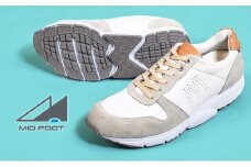 MIDFOOT ( ミッドフッド ) 紳士靴 レザースニーカー MF001JM ( ホワイト ) 4E 27.5cm [№5990-8884]0473