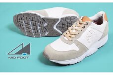 MIDFOOT ( ミッドフッド ) 婦人靴 レザースニーカー MF001JL ( ホワイト ) 4E 25.0cm [№5990-8896]0475