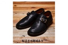 KOTOKA　 一枚革モンク　ブラック　 メンズ　27.5cm [№5990-5409]0536