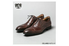 CELAND 牛革ラクチン軽量ビジネスシューズ 紐タイプ 紳士靴 (ストレートチップ）ダークブラウン CE1201 26.5cm [№5990-5983]