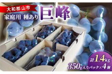 家庭用種あり巨峰4P入り　1.4ｋｇ [№5990-0692]