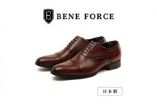BENE FORCE 日本製ビジネスシューズ ストレートチップ BF8912-DARK BROWN 25.0cm [№5990-6060]0700
